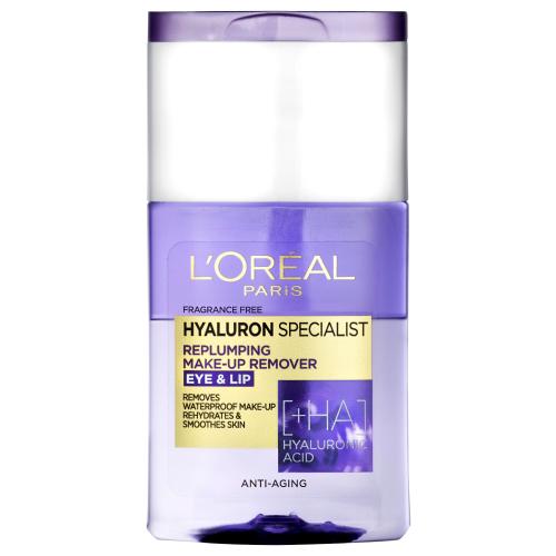 L’Oréal Paris Hyaluron Specialist płyn dwuskładnikowy do demakijażu wodoodpornego z kwasem hialuronowym 125 ml