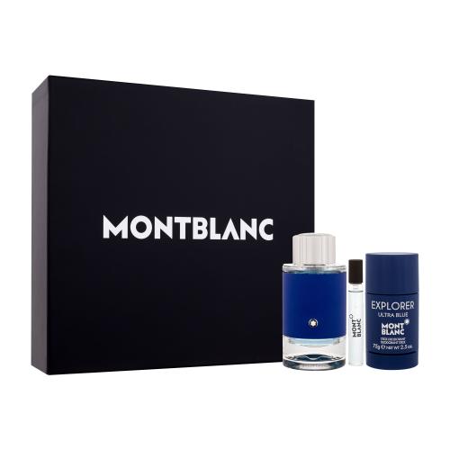 Montblanc Explorer Ultra Blue zestaw Edp 100 ml + Edp 7,5 ml + Deostick 75g dla mężczyzn