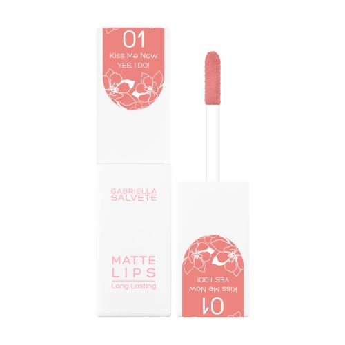 Gabriella Salvete Yes, I Do! długotrwała szminka w płynie z matowym wykończeniem odcień 01 Kiss Me Now 4,5 ml
