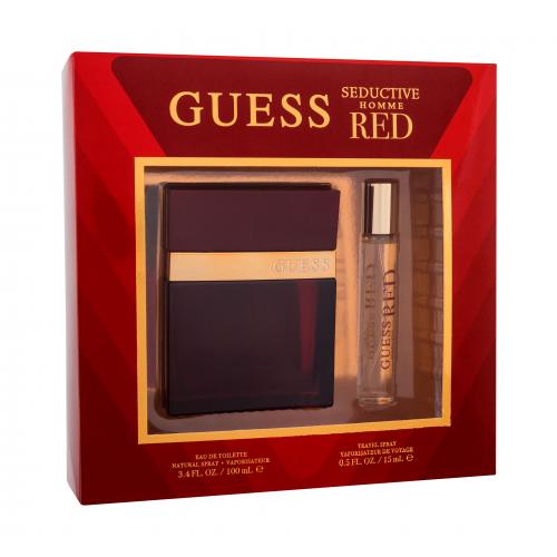 GUESS Seductive Homme Red zestaw EDT 100 ml + EDT 15 ml dla mężczyzn