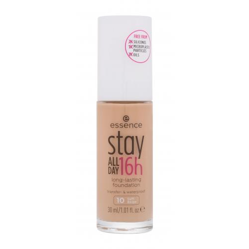 essence Stay ALL DAY 16h podkład wodoodporny odcień 10 Soft Beige 30 ml