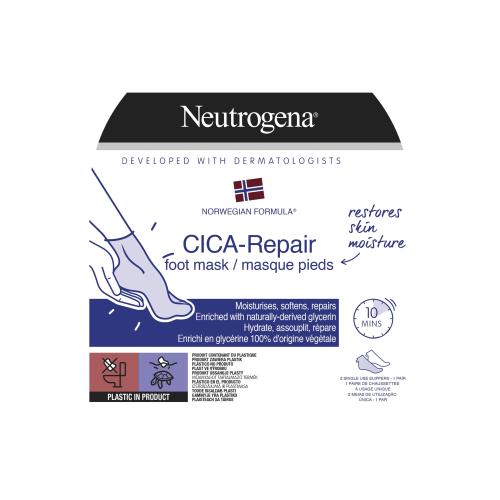 Neutrogena Norwegian Formula® CICA Repair maseczka nawilżająca do nóg 1 szt.