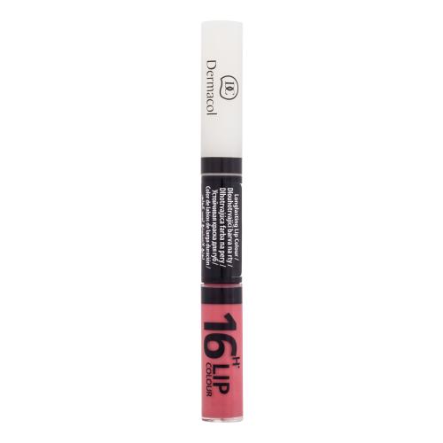 Dermacol 16H Lip Colour długotrwała dwufazowa farbka do ust i błyszczyk odcień 01 4.8 g