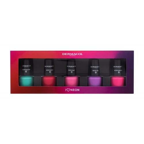 Dermacol Neon neonowy lakier do paznokci naturalnych i sztucznych (zestaw upominkowy)