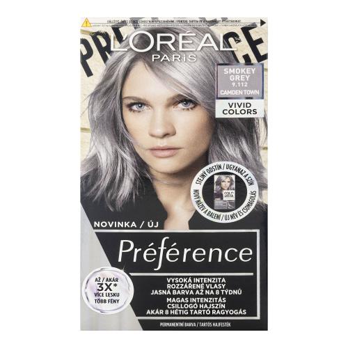 L’Oréal Paris Préférence Vivid Colors farba do włosów odcień 9.112 smokey grey 1 szt.