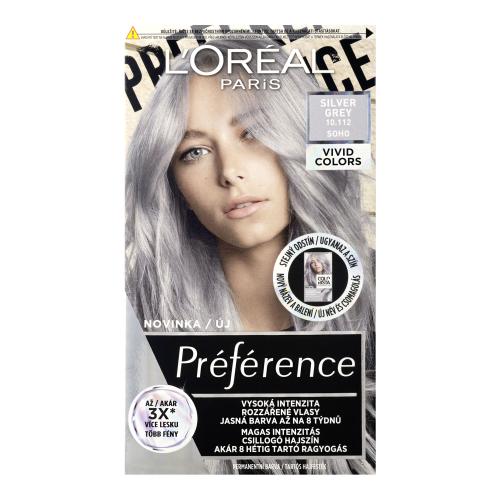 L’Oréal Paris Préférence Vivid Colors farba do włosów odcień 10.112 silver grey 1 szt.