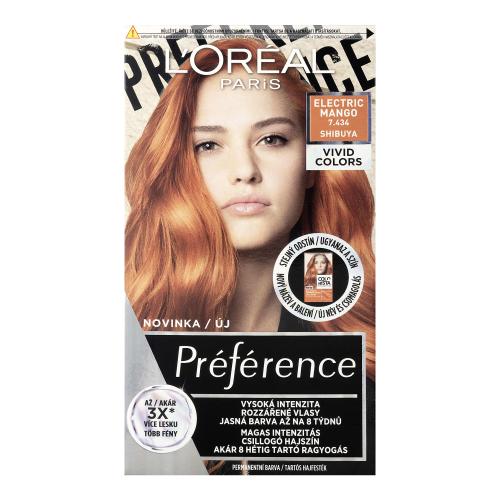 L’Oréal Paris Préférence Vivid Colors farba do włosów odcień 7.434 electric mango 1 szt.
