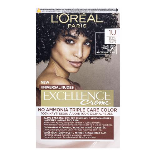 L’Oréal Paris Excellence Universal Nudes trwała farba do włosów odcień 1U 1 szt.