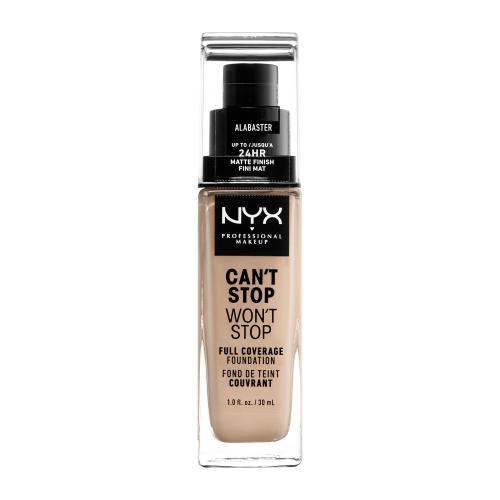 NYX Professional Makeup Can't Stop Won't Stop 24-Hour Foundation Podkład w płynie 30 ml Nr. 02 - Alabaster