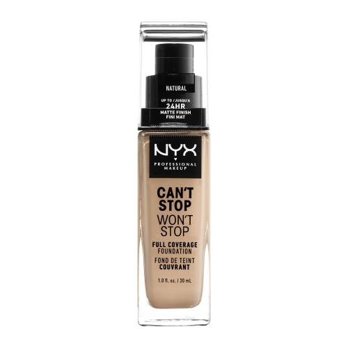 NYX Professional Makeup Can't Stop Won't Stop Full Coverage Foundation podkład mocno kryjący odcień 07 Natural 30 ml