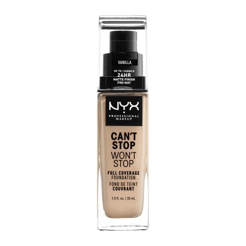 NYX Professional Makeup Can't Stop Won't Stop 24-Hour Foundation Podkład w płynie 30 ml Nr. 06 - Vanilla