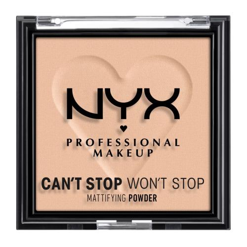 NYX Professional Makeup Can't Stop Won't Stop Mattifying Powder puder matujący odcień 03 Light Medium 6 g