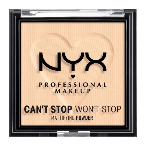 NYX Professional Makeup Can't Stop Won't Stop Mattifying Powder puder matujący odcień 02 Light 6 g