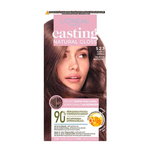 L’Oréal Paris Casting Creme Natural Gloss półtrwała farba do włosów odcień 523 Brown Caramel