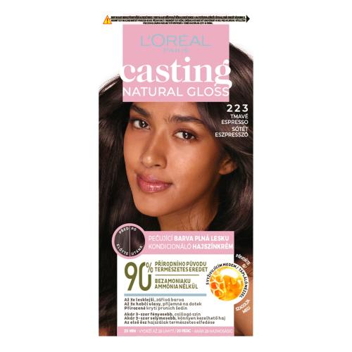 L’Oréal Paris Casting Creme Natural Gloss semi-permanentna farba do włosów odcień 223 Brown Espresso