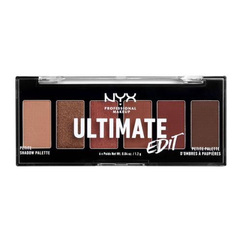 NYX Professional Makeup Ultimate Edit Petite Shadow paleta cieni do powiek odcień 01 Warm Neutrals 6x1.2 g
