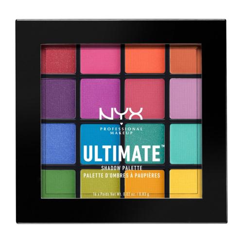 NYX Professional Makeup Ultimate Shadow Palette paleta cieni do powiek odcień 04 Brights 16 x 0.83 g