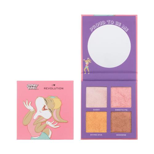 I Heart Revolution Looney Tunes Face Palette Lola 10 g rozświetlacz dla kobiet