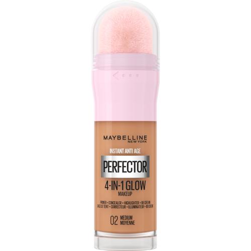 Maybelline Instant Age Rewind Perfector 4-in-1 Glow Podkład w płynie 20 ml Nr. 02 - Medium
