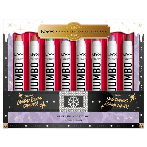 NYX Professional Makeup Limited Edition Xmass 2022 Mrs Claus Oh Deer Jumbo Eye Pencil Vault zestaw kredek do oczu 8x5 g