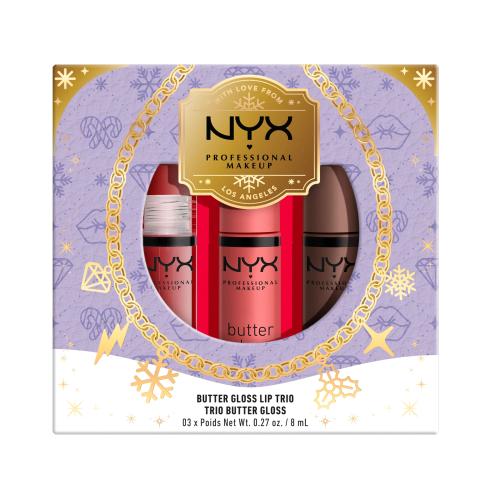 NYX Professional Makeup Gift set Butter Gloss Trio Zestaw do makijażu ust 1 szt.