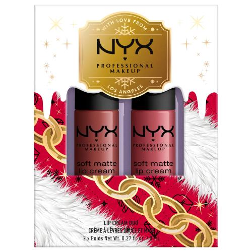 NYX Professional Makeup Limited Edition Xmass Mrs Claus Oh Deer Soft Matte Lip Cream Set zestaw do ust odcień 2 2x8 ml