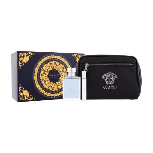 Versace Pour Homme zestaw Edt 100 ml + Edt 10 ml + Kosmetyczka dla mężczyzn