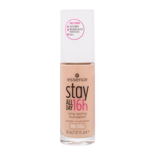 essence Stay ALL DAY 16h podkład wodoodporny odcień 15 Soft Creme 30 ml