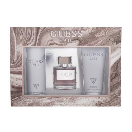 GUESS Guess 1981 SET1 zestaw EDT 100 ml + żel pod prysznic 200 ml + dezodorant 226 ml dla mężczyzn