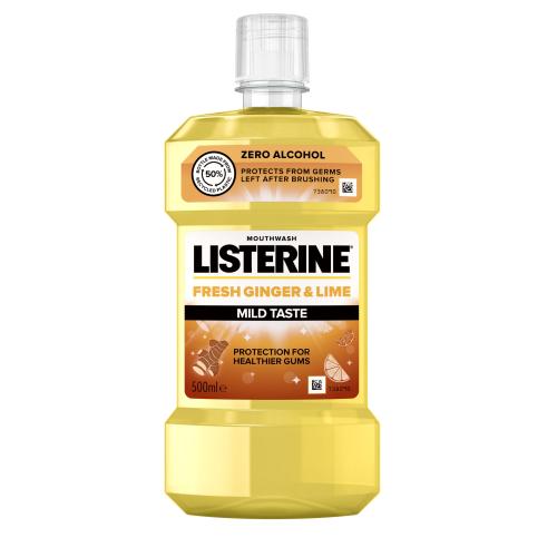 Listerine Fresh Ginger & Lime odświeżający płyn do płukania jamy ustnej 500 ml