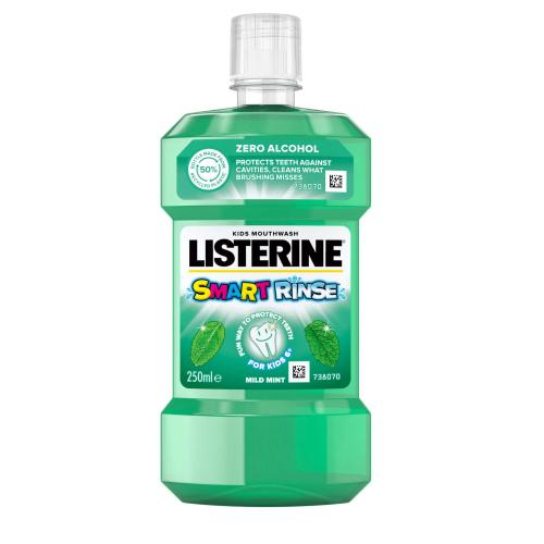 Listerine Smart Rinse Mild Mint płyn do płukania ust dla dzieci 250 ml