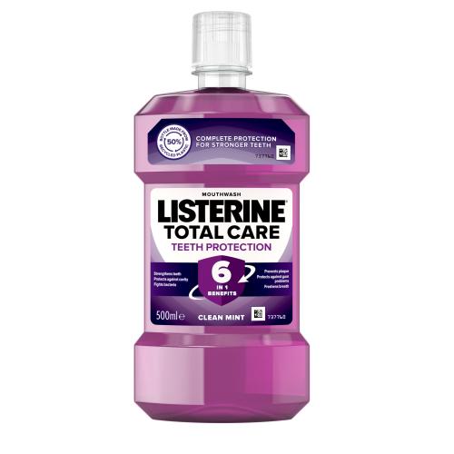Listerine Total Care Teeth Protection płyn do płukania zapewniający kompletną ochronę zębów 6 in 1 500 ml
