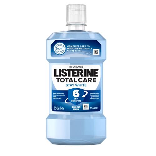 Listerine Total Care Stay White Mouthwash 6 in 1 250 ml płyn do płukania ust unisex