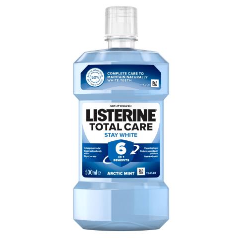 Listerine Stay White płyn do płukania ust o działaniu wybielającym smak Arctic Mint 500 ml