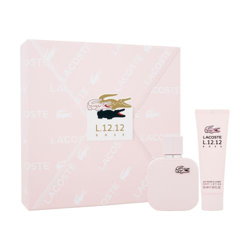 Lacoste Eau de Lacoste L.12.12 Rose SET1 zestaw Edp 50 ml + Mleczko do ciała 50 ml dla kobiet