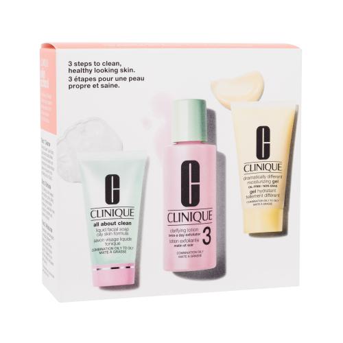 Clinique 3 Steps Skin Care Kit Skin Type 3 zestaw upominkowy do skóry tłustej i mieszanej