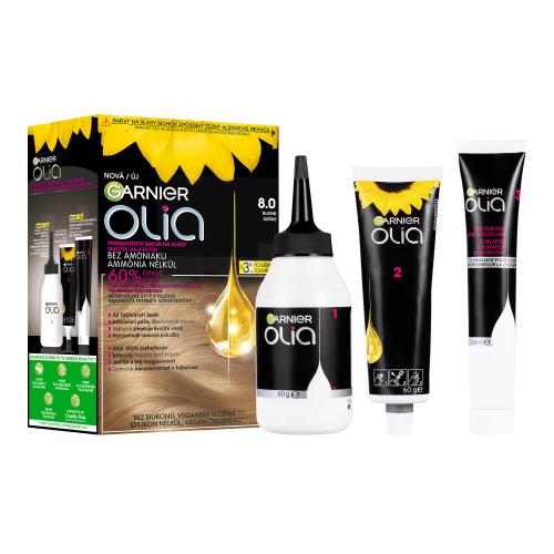 Garnier Olia Big Kit trwała farba do włosów odcień 8.0 Blond 1 szt.