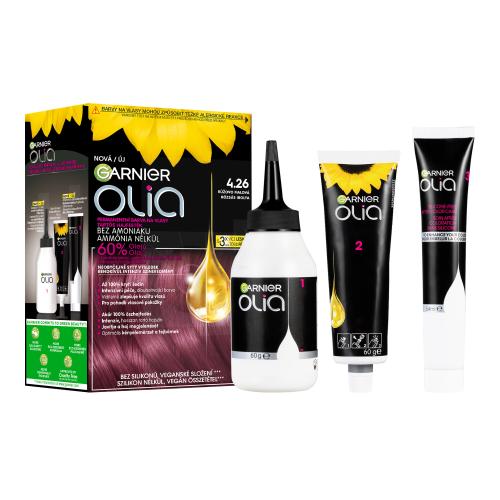 Garnier Olia Big Kit trwała farba do włosów odcień 4.26 Rose Violet