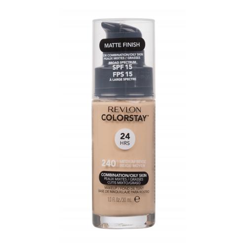 Revlon Cosmetics ColorStay™ SPF 15 długotrwały podkład matujący do skóry tłustej i mieszanej odcień 240 Medium Beige 30 ml