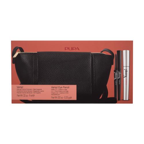 Pupa Vamp! zestaw Tusz do rzęs Vamp! 9ml + Kredka do oczu Vamp! 0,35 g 100 + Torebka dla kobiet 100 Extra Black