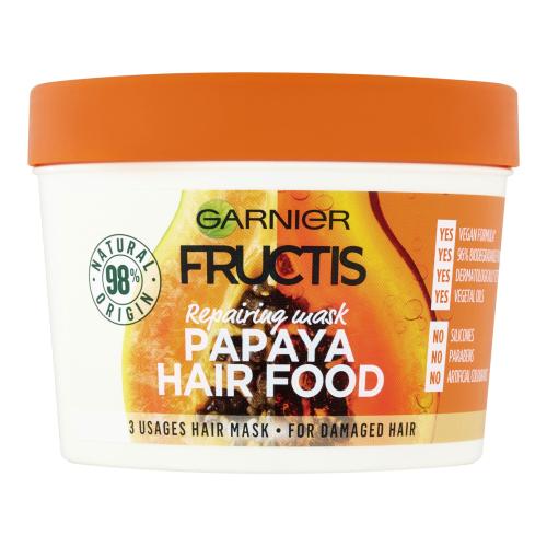 Garnier Fructis Papaya Hair Food maseczka regenerująca do włosów zniszczonych 400 ml