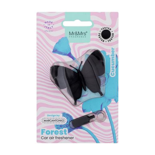 Mr & Mrs Fragrance Forest Cucumber odświeżacz do samochodu (Bleck Butterfly) 1 szt.