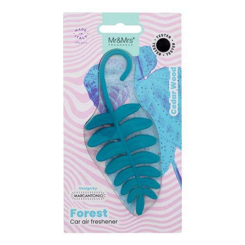 Mr & Mrs Fragrance Forest Cedar Wood zapach do samochodu (Tile Blue Fern) 1 szt.