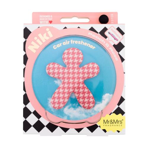 Mr & Mrs Fragrance Niki Peach & Rose zapach do samochodu 1 szt.