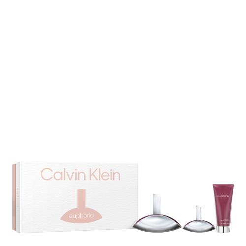 Calvin Klein Euphoria zestaw woda perfumowana 100 ml + mleczko do ciała 100 ml + woda perfumowana 30 ml dla kobiet