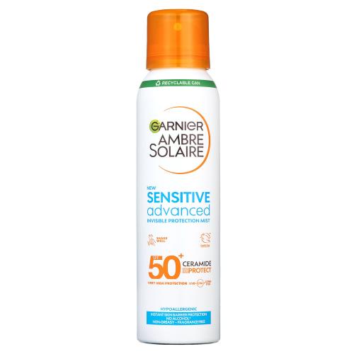 Garnier Ambre Solaire Sensitive Advanced mgiełka do opalania w sprayu do bardzo wrażliwej skóry SPF 50+ 150 ml
