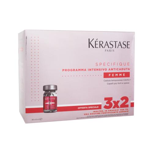 Kérastase Spécifique Cure Anti-Chute Intensive Set zestaw Kuracja przeciw wypadaniu włosów 30 x 6 ml + szampon 10 ml + odżywka 10 ml