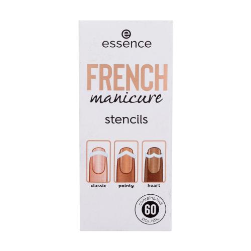 Essence French Manicure Stencils 60 szt manicure dla kobiet 01 Walk The Line