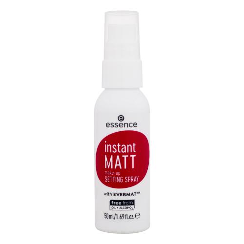 essence Instant Matt Make-Up Setting Spray Spray utrwalający 50 ml Transparent