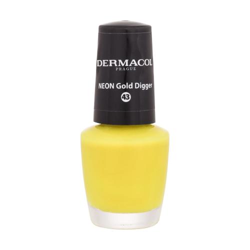 Dermacol Neon neonowy lakier do paznokci odcień 43 Gold Digger 5 ml